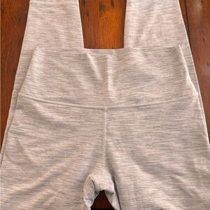 lululemon athletica Light Gray Striped Leggings